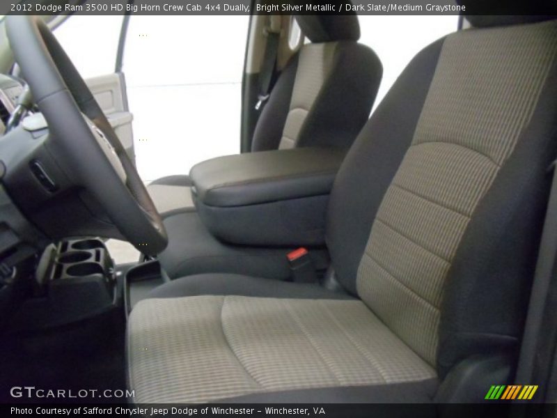 Bright Silver Metallic / Dark Slate/Medium Graystone 2012 Dodge Ram 3500 HD Big Horn Crew Cab 4x4 Dually