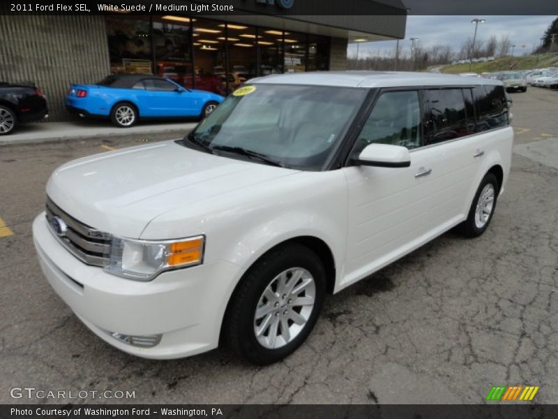 White Suede / Medium Light Stone 2011 Ford Flex SEL