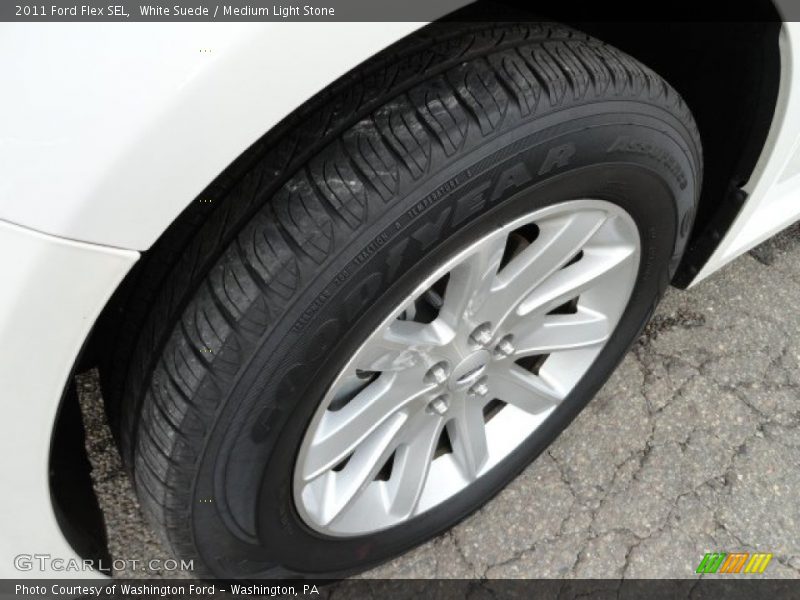 White Suede / Medium Light Stone 2011 Ford Flex SEL