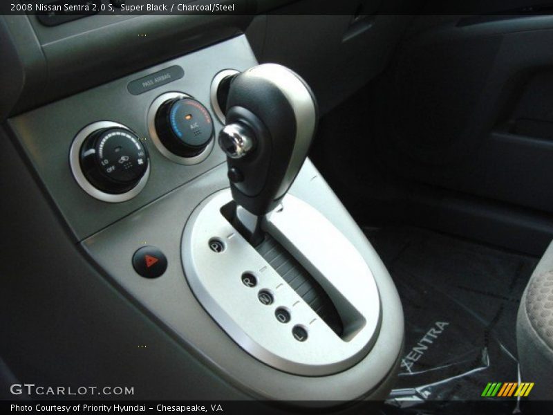 Super Black / Charcoal/Steel 2008 Nissan Sentra 2.0 S