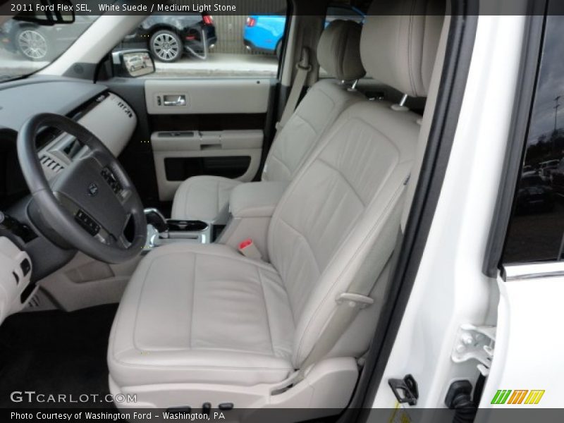 White Suede / Medium Light Stone 2011 Ford Flex SEL