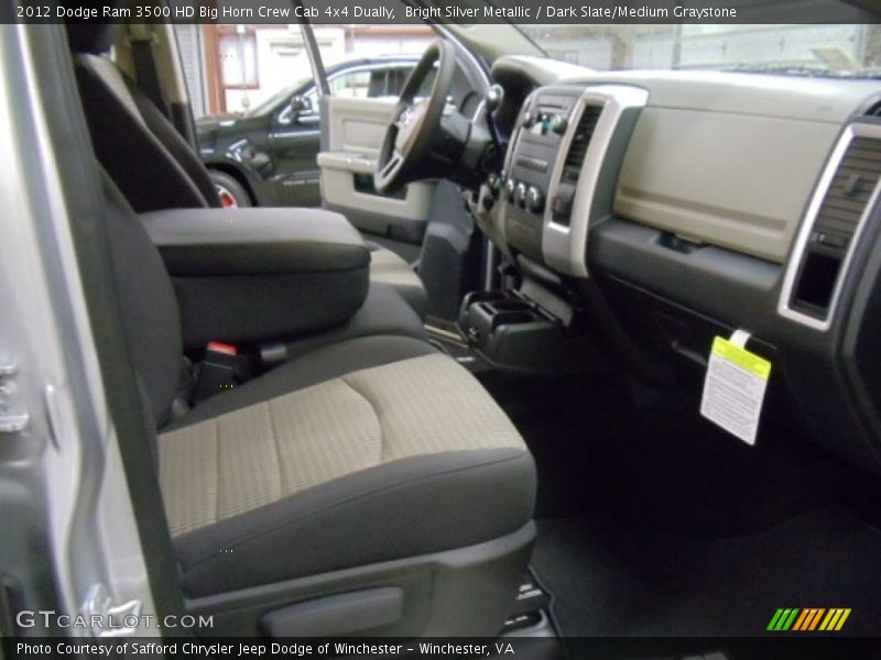 Bright Silver Metallic / Dark Slate/Medium Graystone 2012 Dodge Ram 3500 HD Big Horn Crew Cab 4x4 Dually