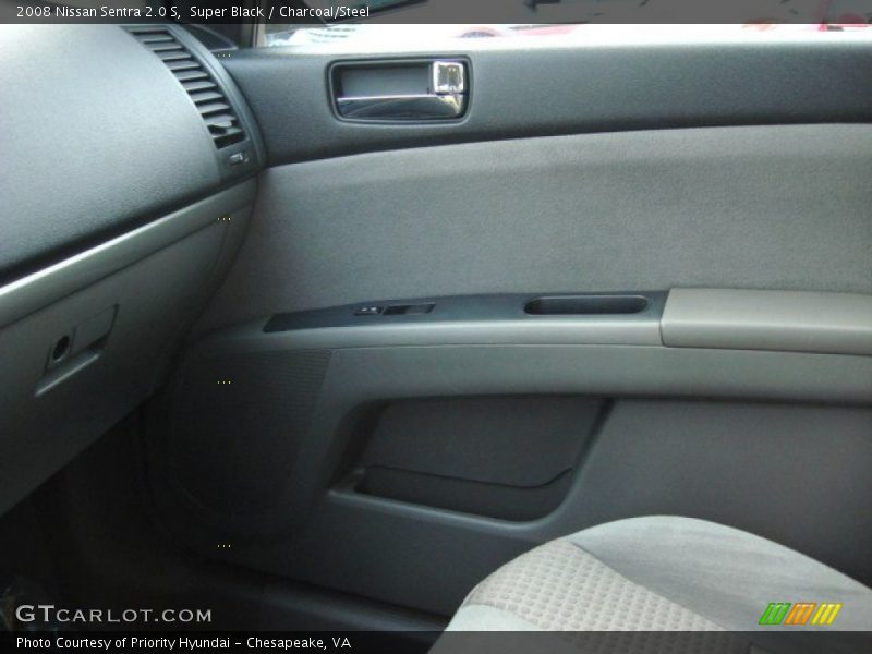 Super Black / Charcoal/Steel 2008 Nissan Sentra 2.0 S