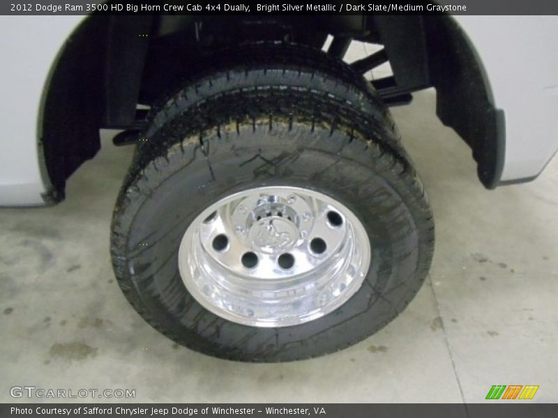 Bright Silver Metallic / Dark Slate/Medium Graystone 2012 Dodge Ram 3500 HD Big Horn Crew Cab 4x4 Dually