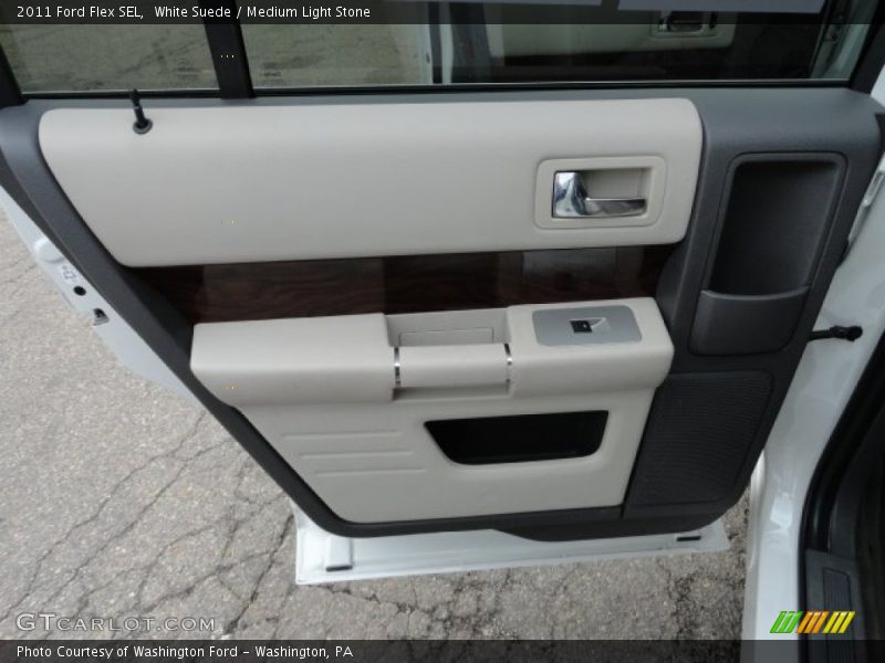 White Suede / Medium Light Stone 2011 Ford Flex SEL