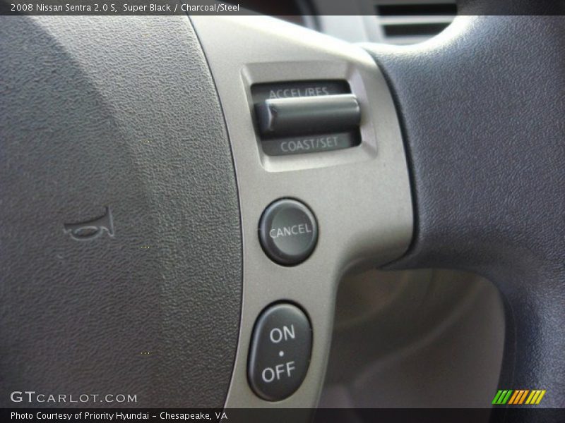 Super Black / Charcoal/Steel 2008 Nissan Sentra 2.0 S