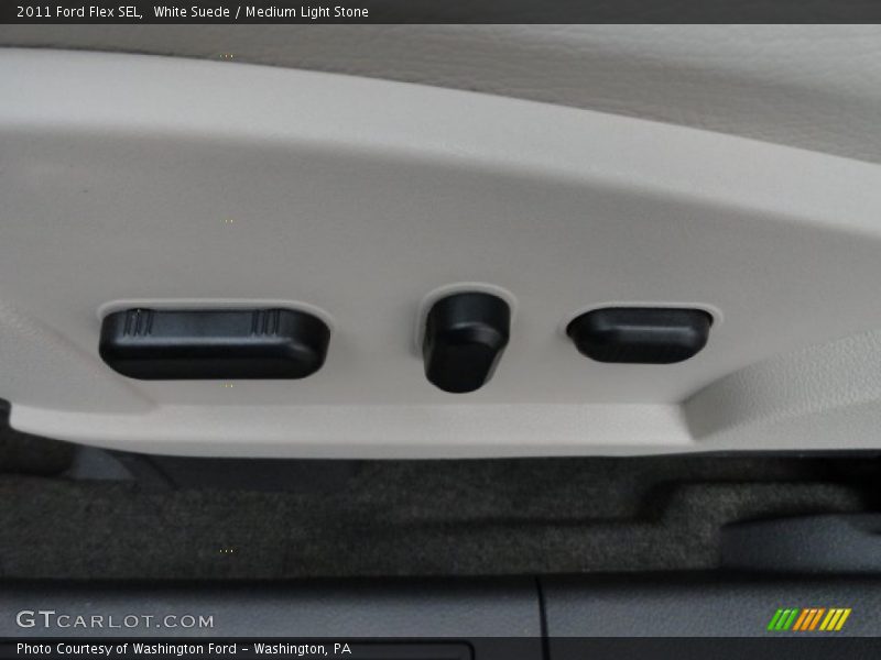White Suede / Medium Light Stone 2011 Ford Flex SEL