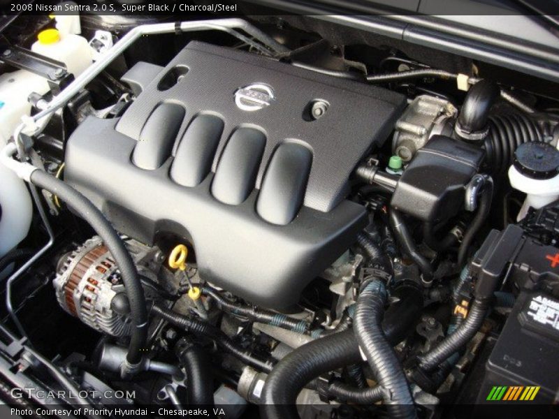 Super Black / Charcoal/Steel 2008 Nissan Sentra 2.0 S