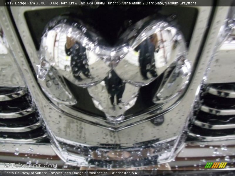 Bright Silver Metallic / Dark Slate/Medium Graystone 2012 Dodge Ram 3500 HD Big Horn Crew Cab 4x4 Dually