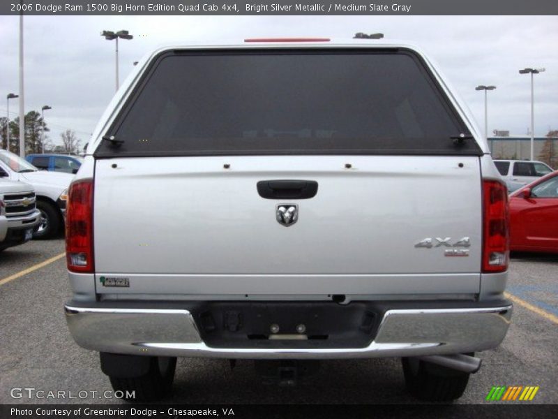 Bright Silver Metallic / Medium Slate Gray 2006 Dodge Ram 1500 Big Horn Edition Quad Cab 4x4