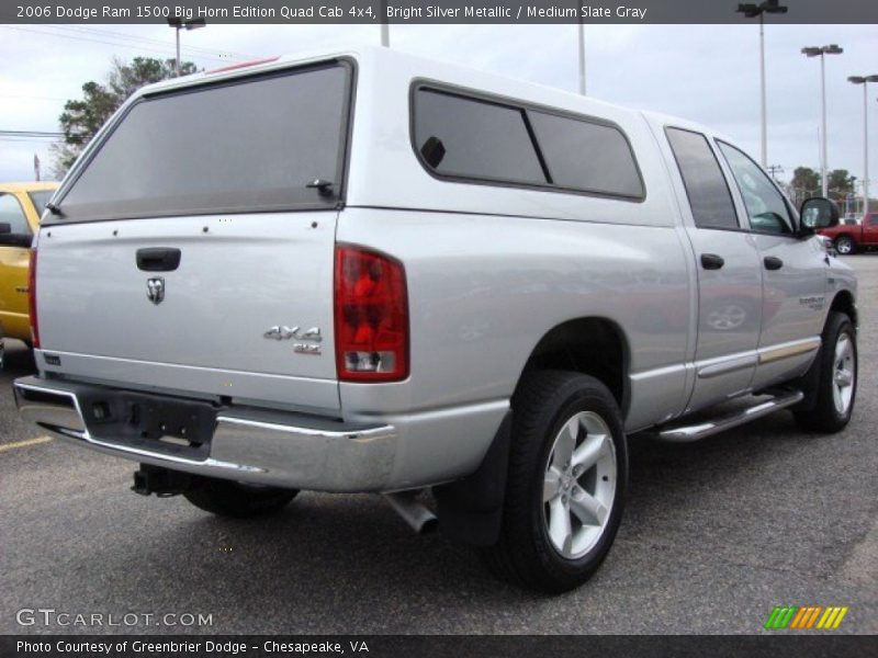 Bright Silver Metallic / Medium Slate Gray 2006 Dodge Ram 1500 Big Horn Edition Quad Cab 4x4