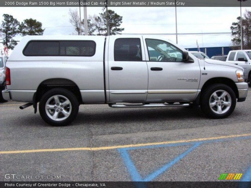 Bright Silver Metallic / Medium Slate Gray 2006 Dodge Ram 1500 Big Horn Edition Quad Cab 4x4