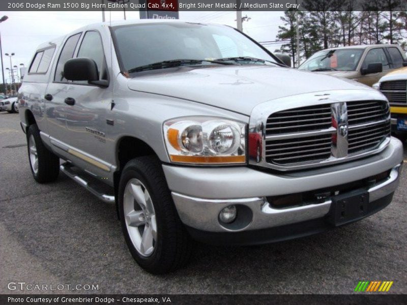 Bright Silver Metallic / Medium Slate Gray 2006 Dodge Ram 1500 Big Horn Edition Quad Cab 4x4