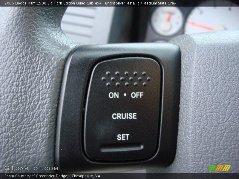 Bright Silver Metallic / Medium Slate Gray 2006 Dodge Ram 1500 Big Horn Edition Quad Cab 4x4