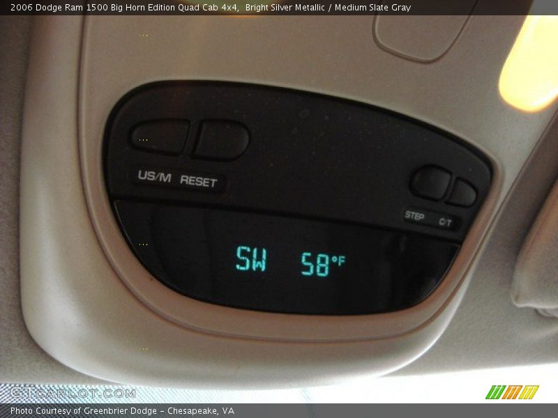 Bright Silver Metallic / Medium Slate Gray 2006 Dodge Ram 1500 Big Horn Edition Quad Cab 4x4