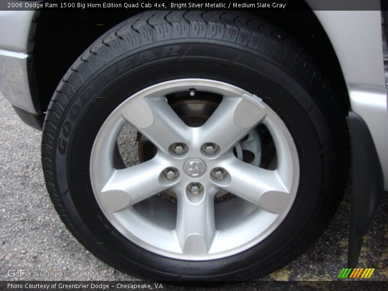Bright Silver Metallic / Medium Slate Gray 2006 Dodge Ram 1500 Big Horn Edition Quad Cab 4x4