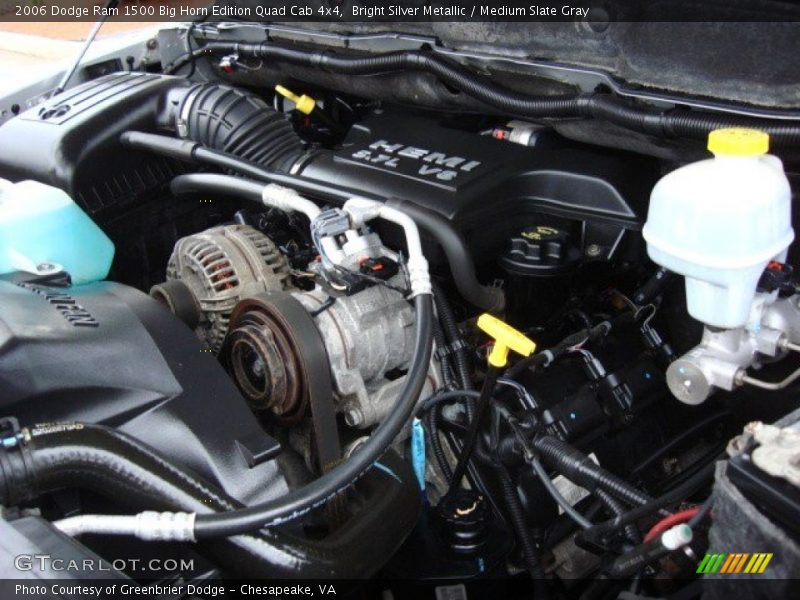 Bright Silver Metallic / Medium Slate Gray 2006 Dodge Ram 1500 Big Horn Edition Quad Cab 4x4