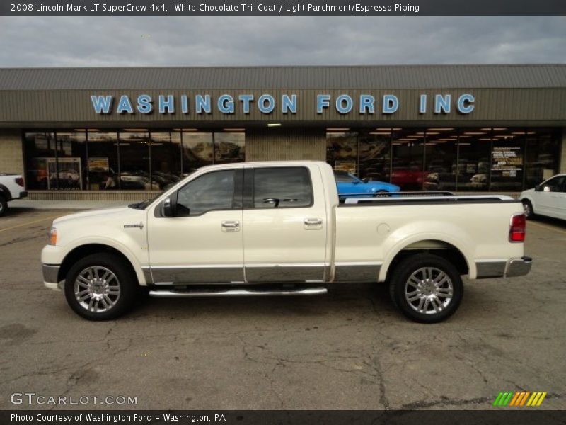 White Chocolate Tri-Coat / Light Parchment/Espresso Piping 2008 Lincoln Mark LT SuperCrew 4x4