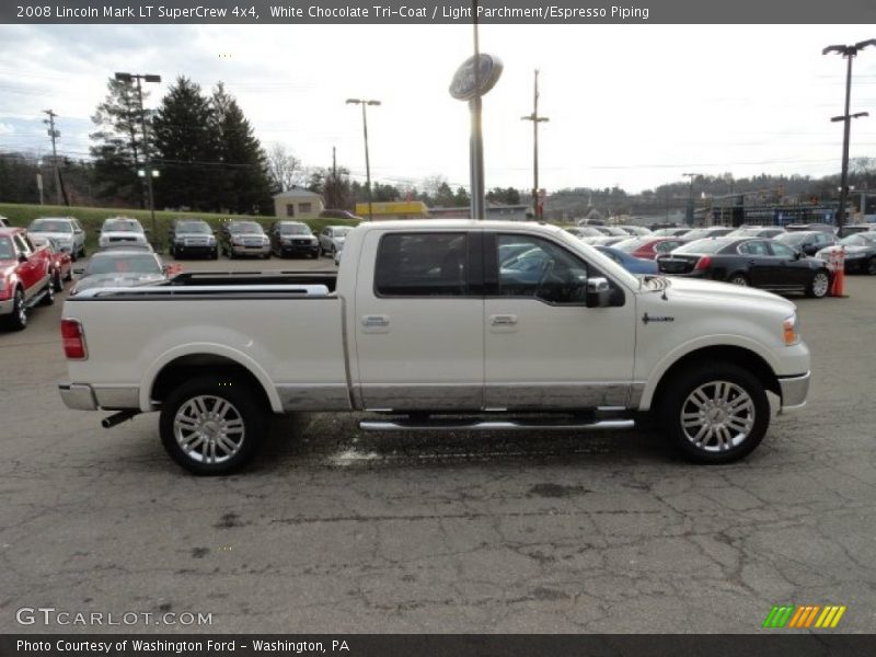 White Chocolate Tri-Coat / Light Parchment/Espresso Piping 2008 Lincoln Mark LT SuperCrew 4x4