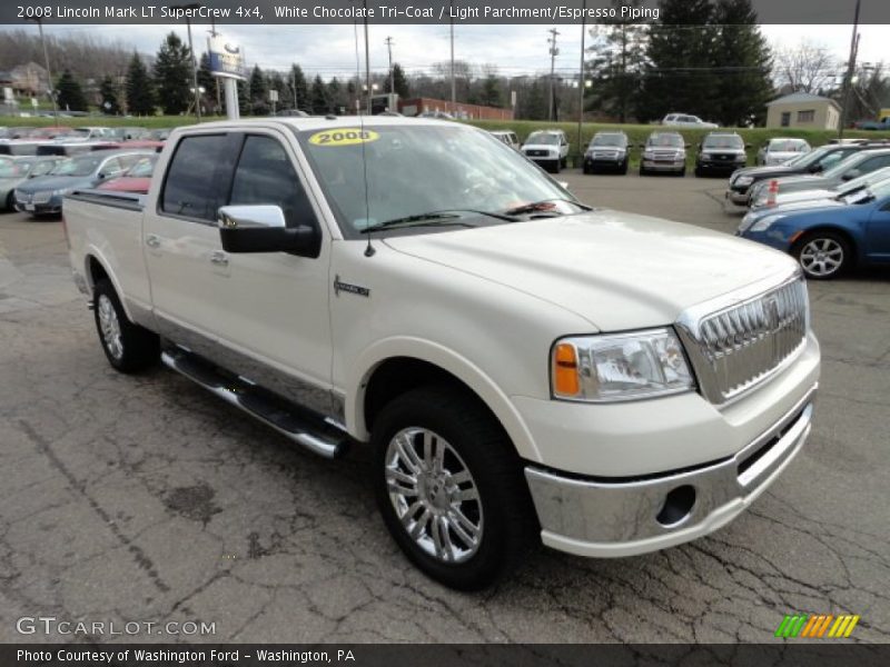 White Chocolate Tri-Coat / Light Parchment/Espresso Piping 2008 Lincoln Mark LT SuperCrew 4x4