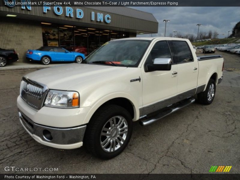 White Chocolate Tri-Coat / Light Parchment/Espresso Piping 2008 Lincoln Mark LT SuperCrew 4x4