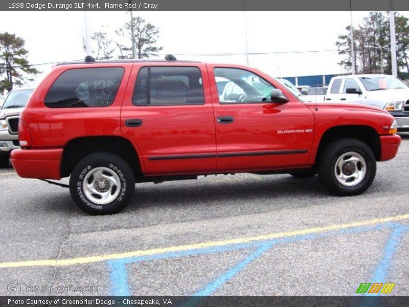 Flame Red / Gray 1998 Dodge Durango SLT 4x4