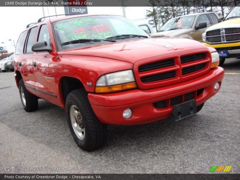Flame Red / Gray 1998 Dodge Durango SLT 4x4