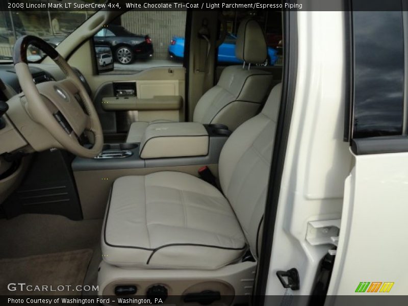 White Chocolate Tri-Coat / Light Parchment/Espresso Piping 2008 Lincoln Mark LT SuperCrew 4x4