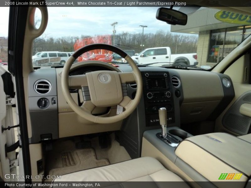 White Chocolate Tri-Coat / Light Parchment/Espresso Piping 2008 Lincoln Mark LT SuperCrew 4x4