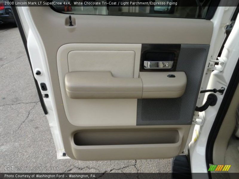 White Chocolate Tri-Coat / Light Parchment/Espresso Piping 2008 Lincoln Mark LT SuperCrew 4x4