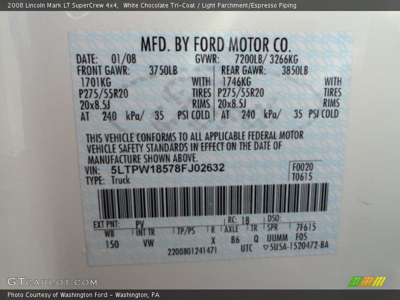 PV - 2008 Lincoln Mark LT SuperCrew 4x4