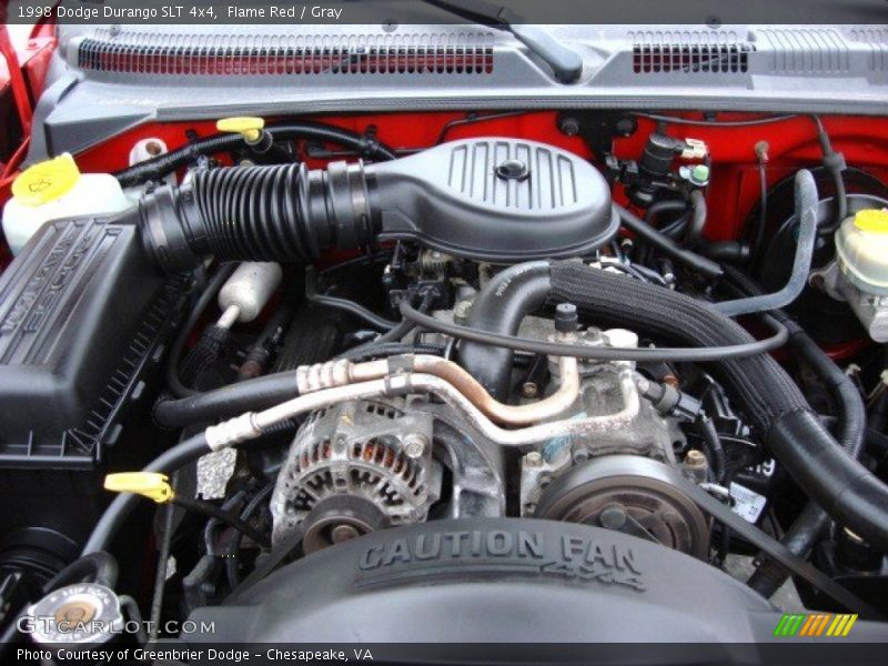  1998 Durango SLT 4x4 Engine - 5.2 Liter OHV 16-Valve V8