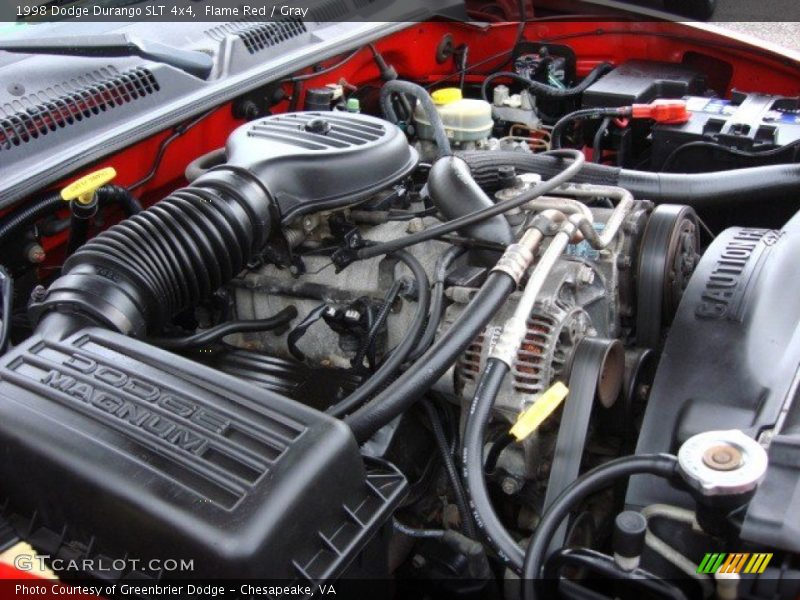  1998 Durango SLT 4x4 Engine - 5.2 Liter OHV 16-Valve V8