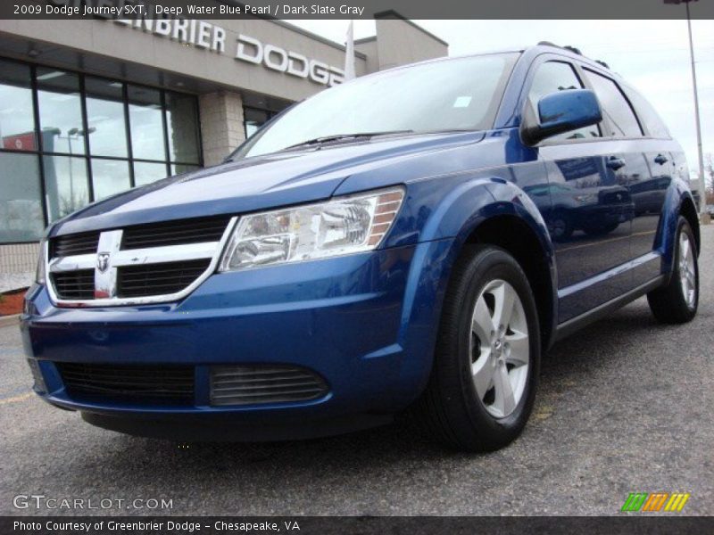 Deep Water Blue Pearl / Dark Slate Gray 2009 Dodge Journey SXT