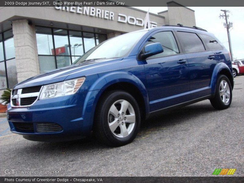 Deep Water Blue Pearl / Dark Slate Gray 2009 Dodge Journey SXT