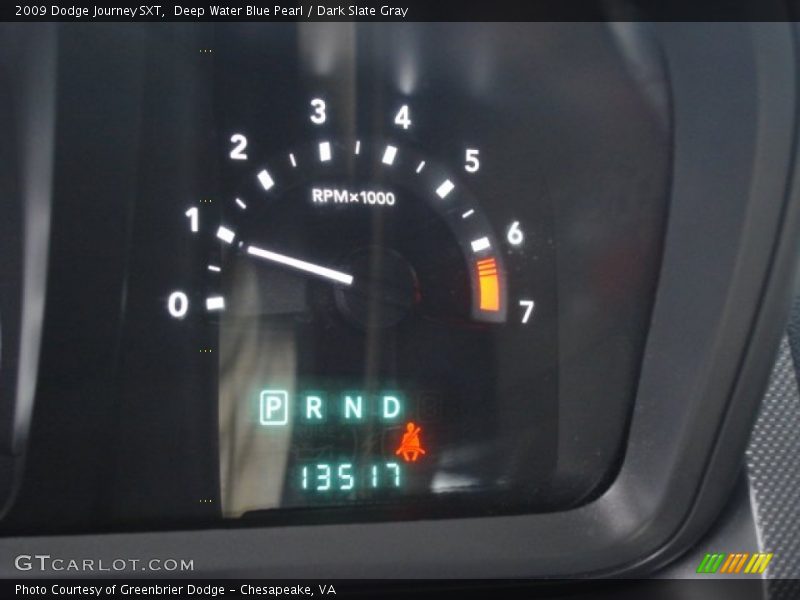 Deep Water Blue Pearl / Dark Slate Gray 2009 Dodge Journey SXT