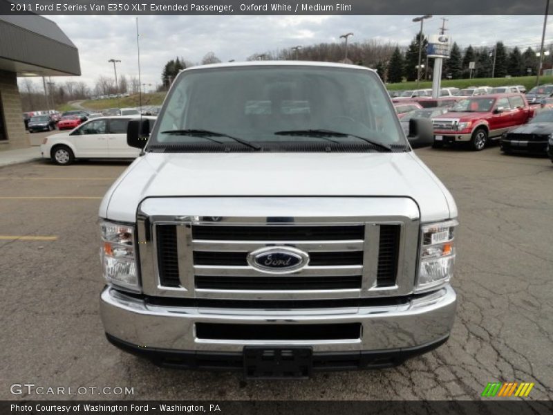 Oxford White / Medium Flint 2011 Ford E Series Van E350 XLT Extended Passenger