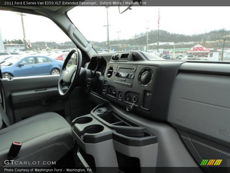 Oxford White / Medium Flint 2011 Ford E Series Van E350 XLT Extended Passenger