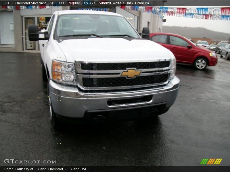 Summit White / Dark Titanium 2012 Chevrolet Silverado 3500HD LS Regular Cab 4x4
