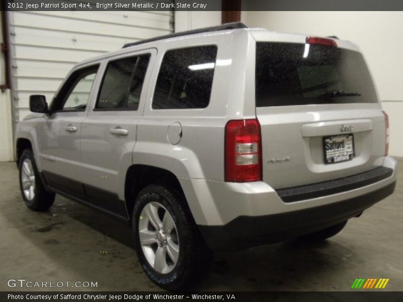 Bright Silver Metallic / Dark Slate Gray 2012 Jeep Patriot Sport 4x4