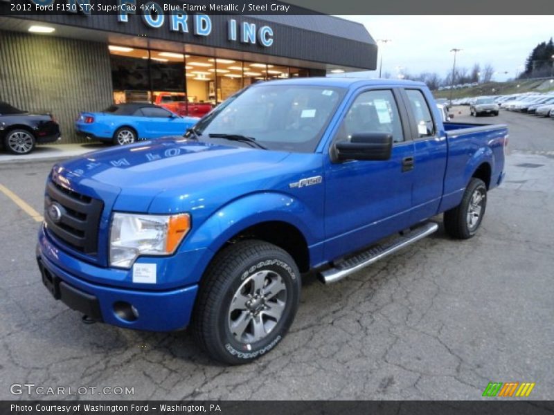 Blue Flame Metallic / Steel Gray 2012 Ford F150 STX SuperCab 4x4