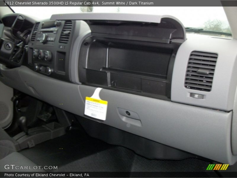 Summit White / Dark Titanium 2012 Chevrolet Silverado 3500HD LS Regular Cab 4x4