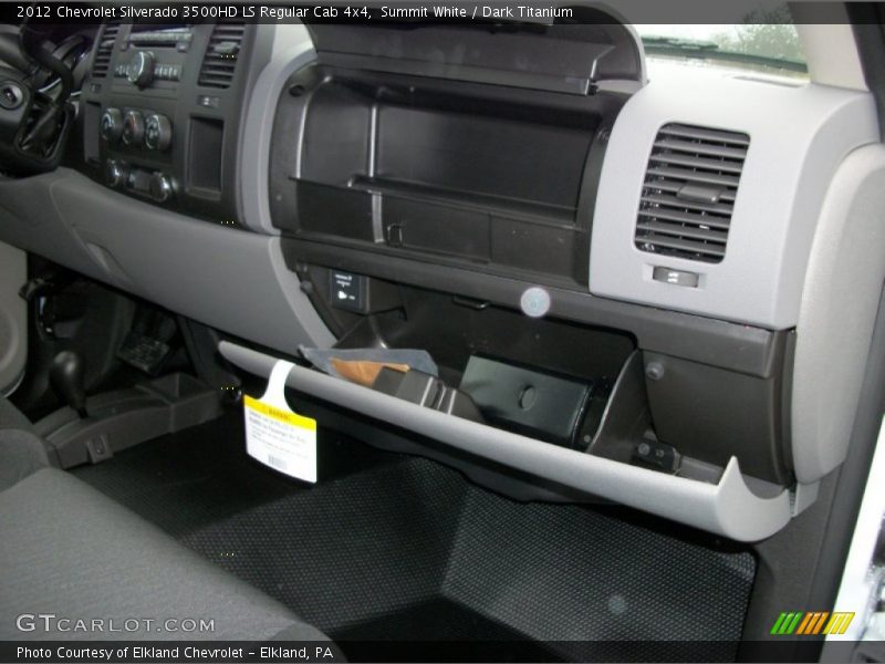 Summit White / Dark Titanium 2012 Chevrolet Silverado 3500HD LS Regular Cab 4x4