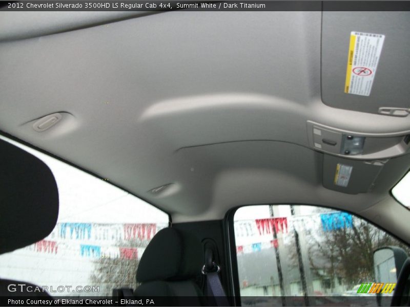 Summit White / Dark Titanium 2012 Chevrolet Silverado 3500HD LS Regular Cab 4x4