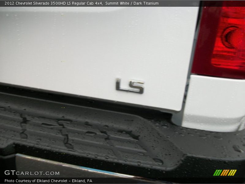 Summit White / Dark Titanium 2012 Chevrolet Silverado 3500HD LS Regular Cab 4x4
