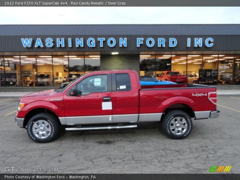Red Candy Metallic / Steel Gray 2012 Ford F150 XLT SuperCab 4x4