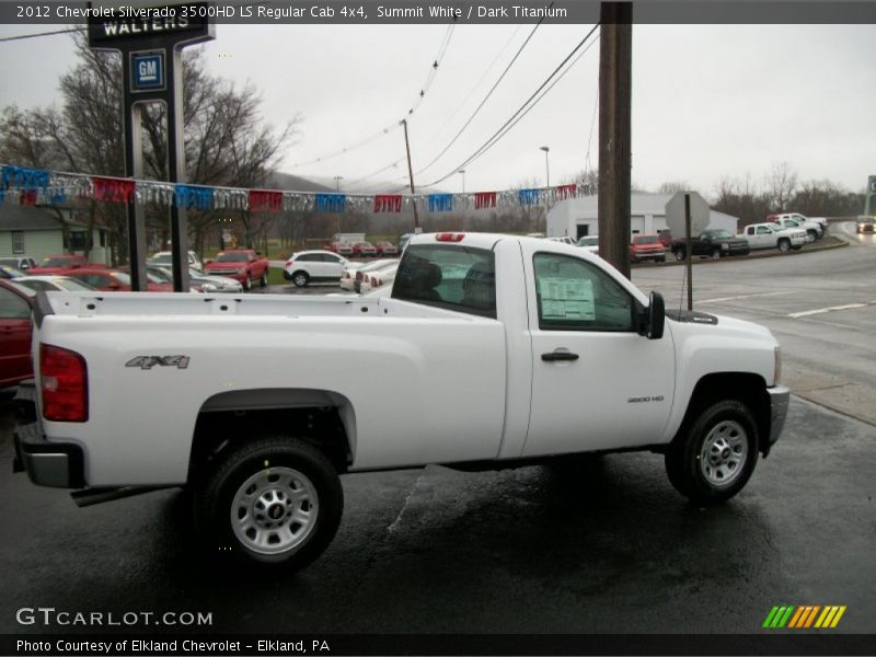 Summit White / Dark Titanium 2012 Chevrolet Silverado 3500HD LS Regular Cab 4x4