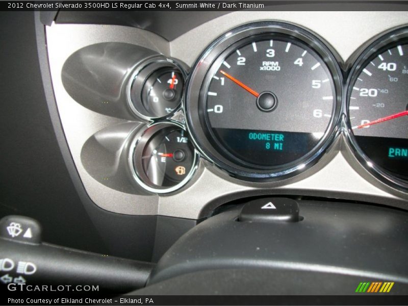 Summit White / Dark Titanium 2012 Chevrolet Silverado 3500HD LS Regular Cab 4x4