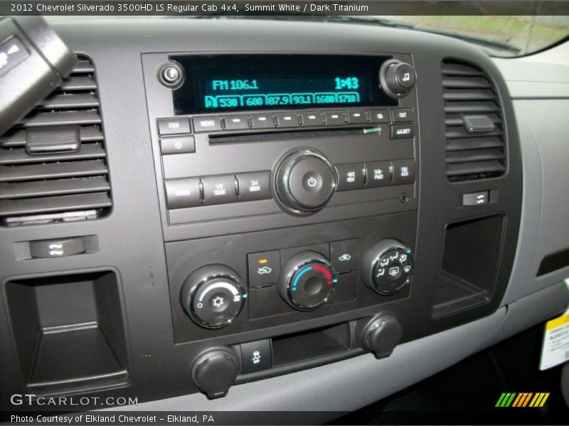 Controls of 2012 Silverado 3500HD LS Regular Cab 4x4