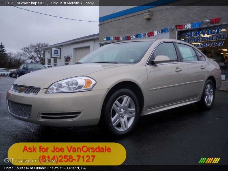 Gold Mist Metallic / Ebony 2012 Chevrolet Impala LT
